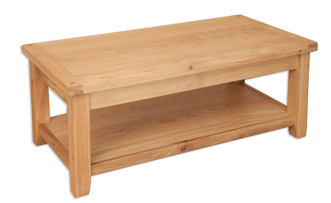 Windsor Natural Oak Coffee Table With Shelf
