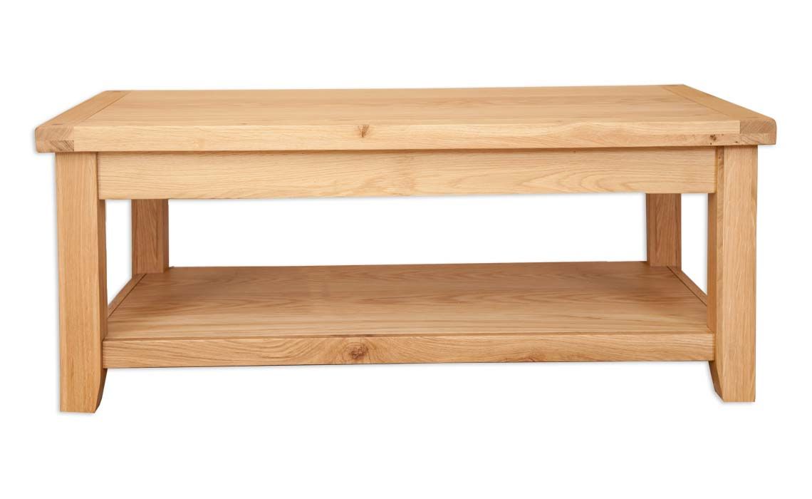 Windsor Natural Oak Coffee Table With Shelf