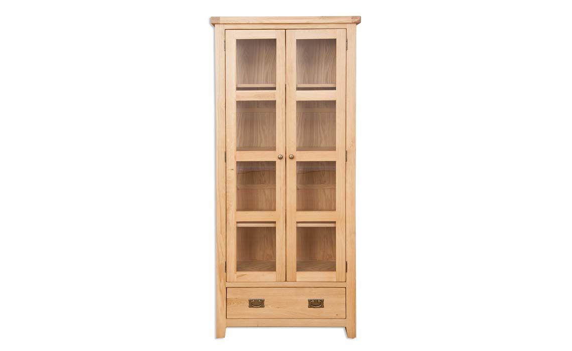 Windsor Natural Oak Display Cabinet