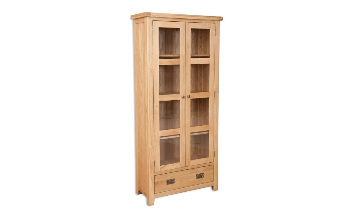 Windsor Natural Oak Display Cabinet