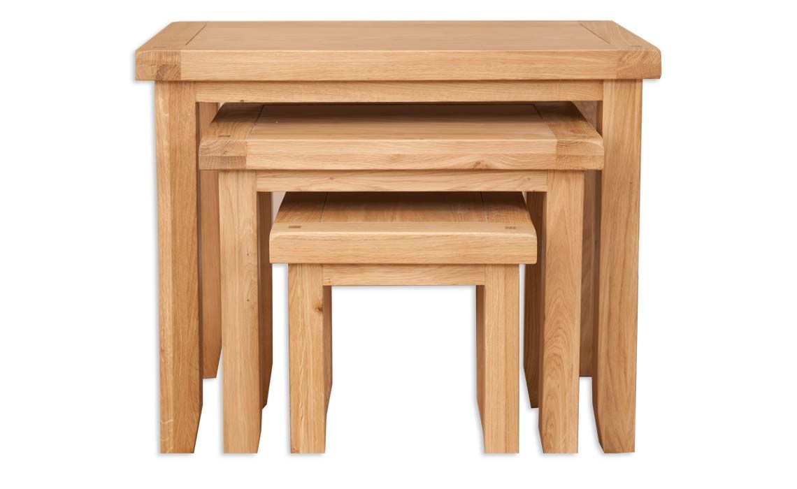 Windsor Natural Oak Nest Of Tables