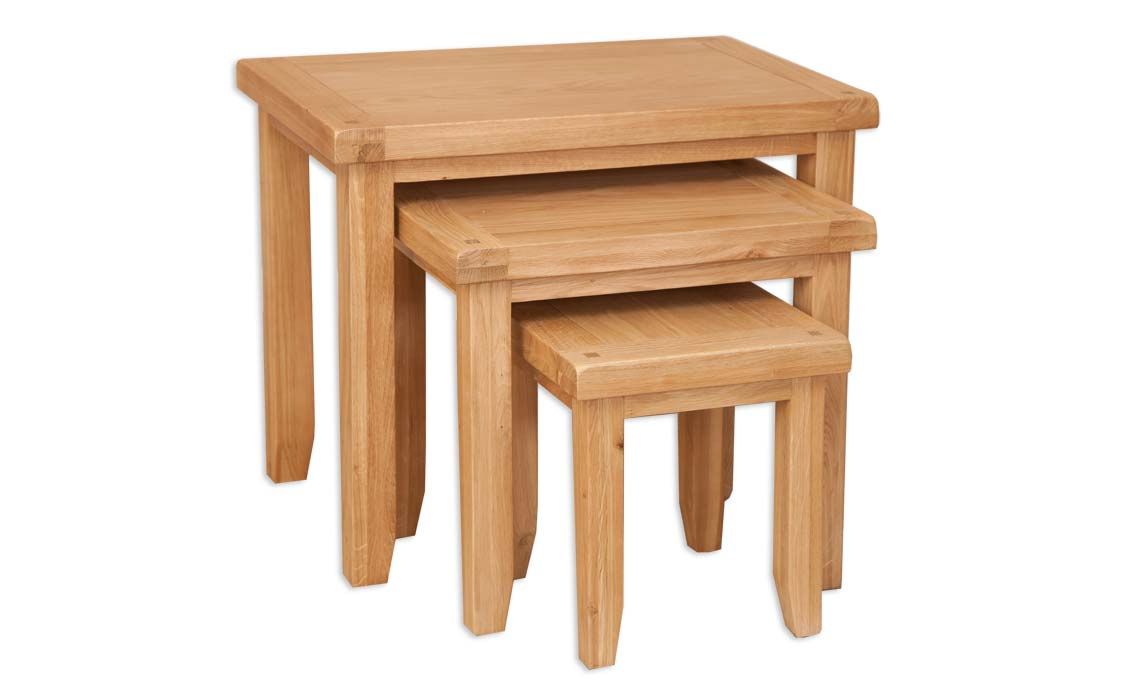 Windsor Natural Oak Nest Of Tables