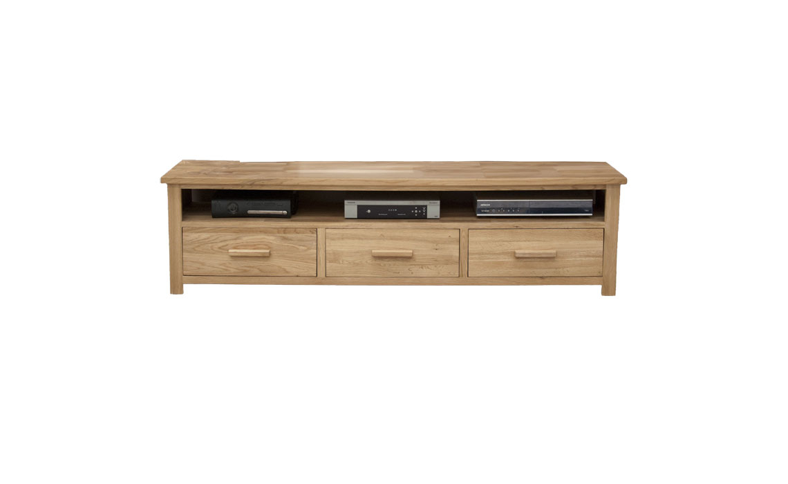 Toulouse Solid Oak Wide Plasma Unit 170cm