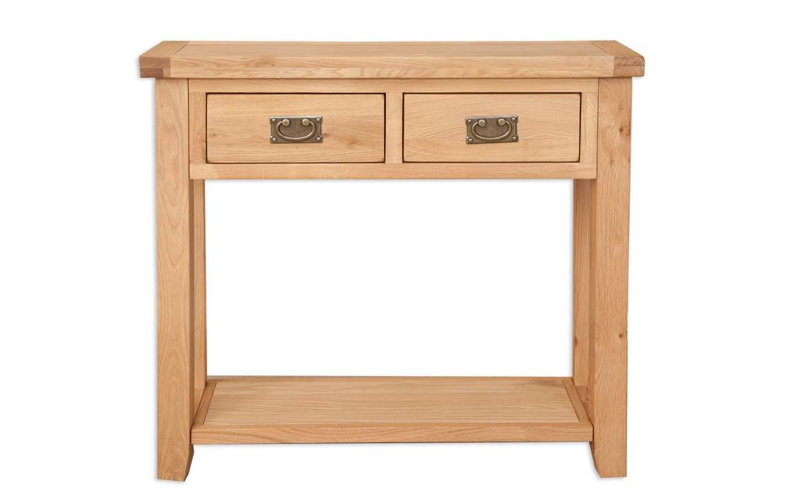 Windsor Natural Oak 2 Drawer Console Table
