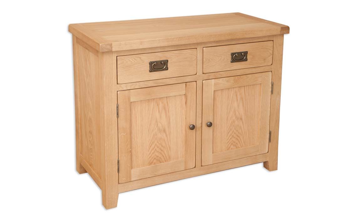 Windsor Natural Oak Small 2 Door 2 Drawer Sideboard