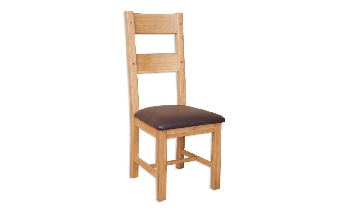 Windsor Natural Oak Dining Chair With Seat Pad