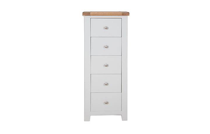 Henley Grey Painted 5 Drawer Tall Chest