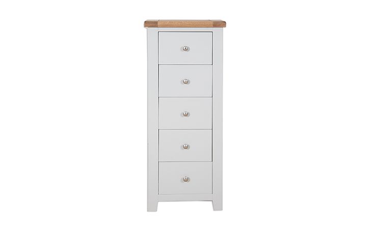 Henley Grey Painted 5 Drawer Tall Chest