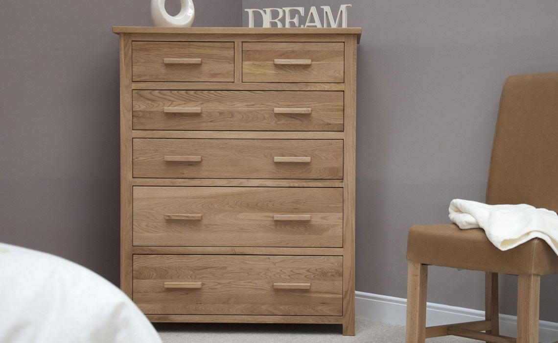 Toulouse Solid Oak Jumbo Chest Drawers