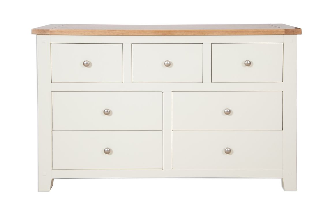 Chelsworth Ivory Painted 7 Drawer Wide Chest