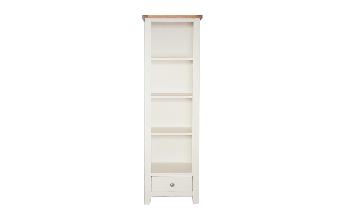 Chelsworth Ivory Painted Slim Bookcase 