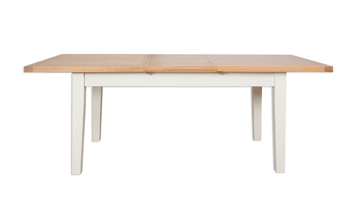 Chelsworth Ivory Painted 120-160cm Extending Dining Table