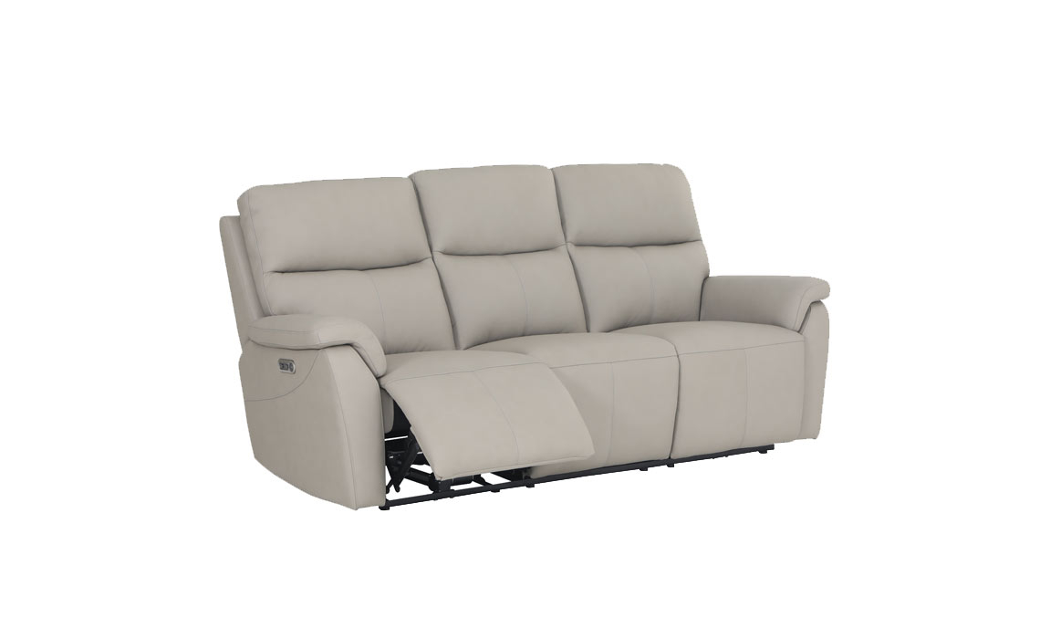 Paris Leather Reclining 3 Seater Sofa