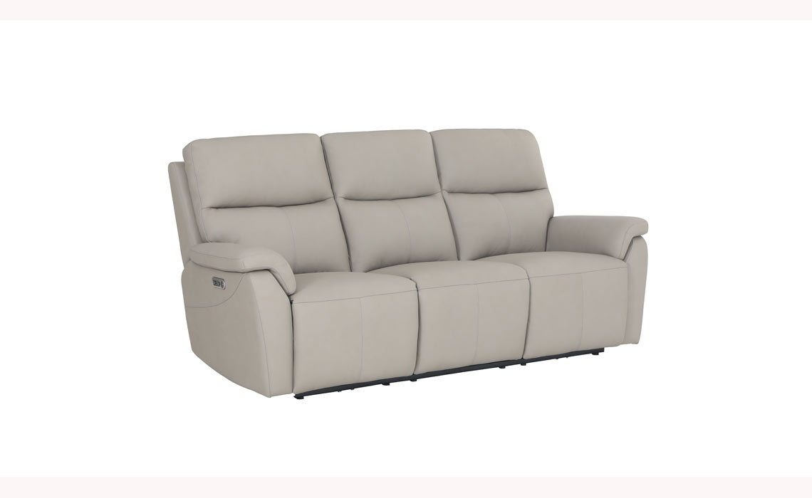 Paris Leather Reclining 3 Seater Sofa
