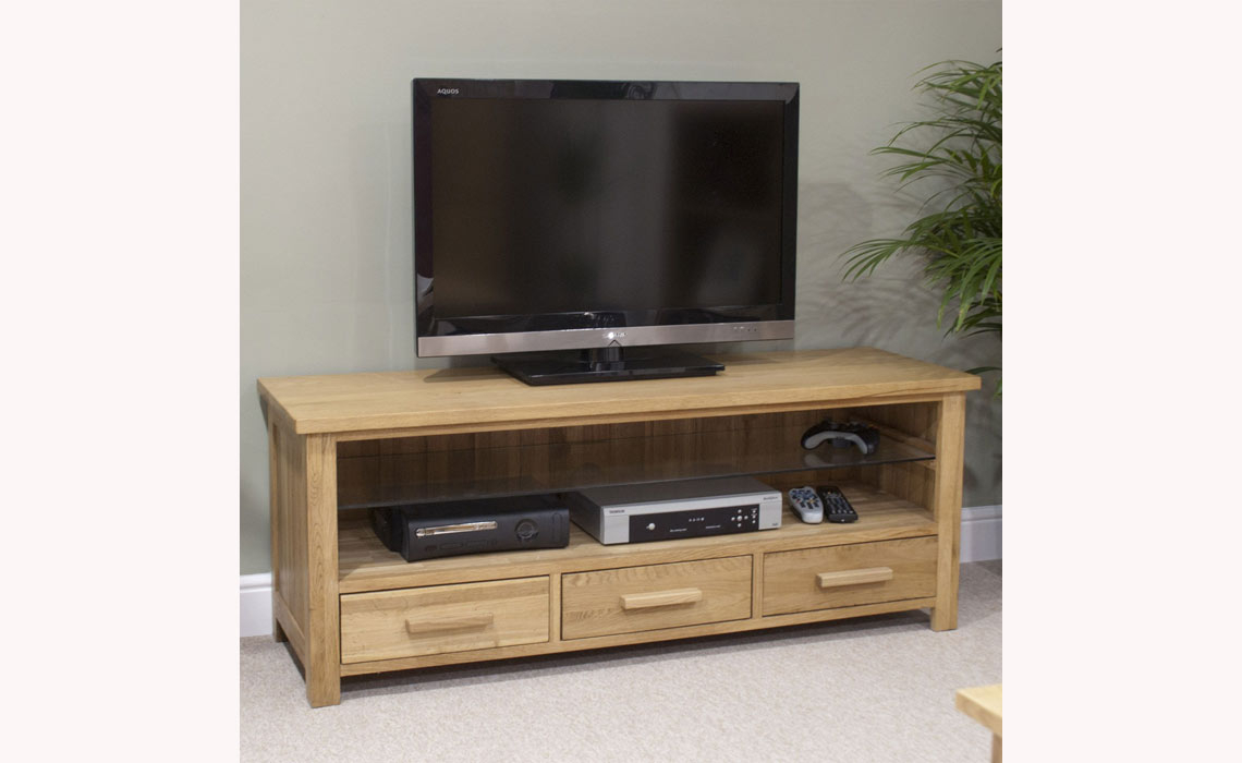 Toulouse Solid Oak Plasma Unit 130cm
