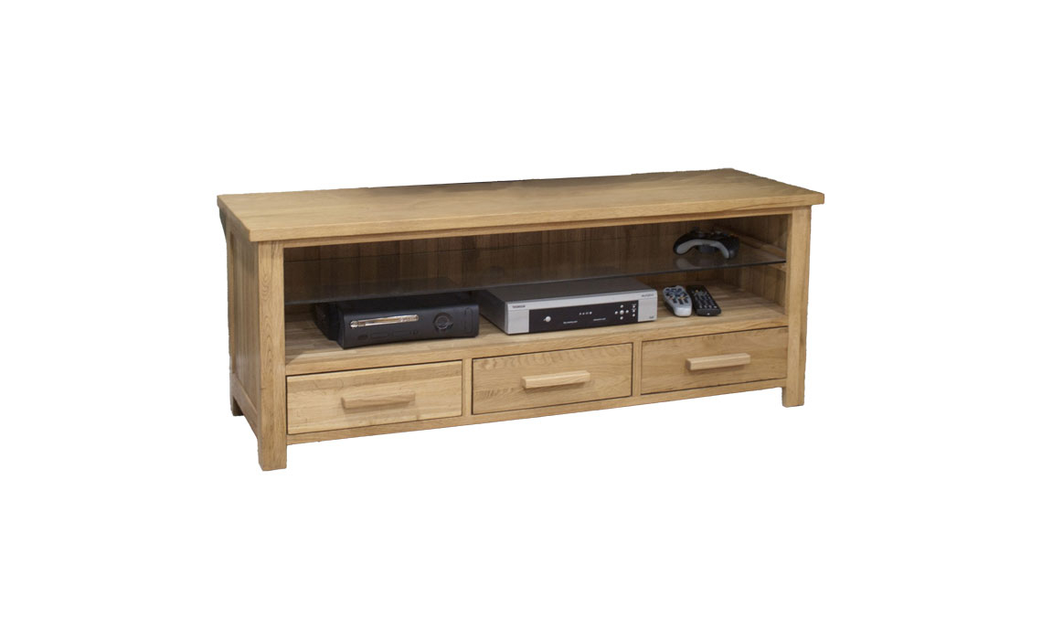 Toulouse Solid Oak Plasma Unit 130cm