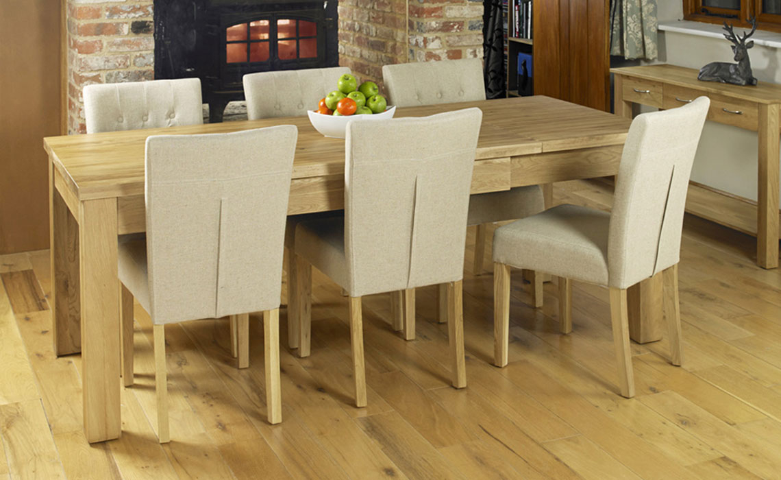 Pacific Oak Extending Oak Dining Table (Seats 48), Crafted from the