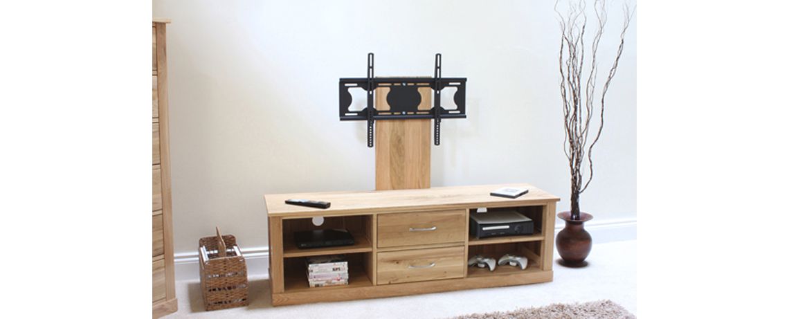 Pacific Oak Mounted Television Cabinet