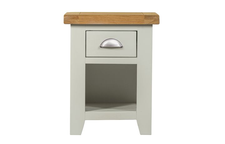 Eden Grey Painted Small 1 Drawer Bedside 