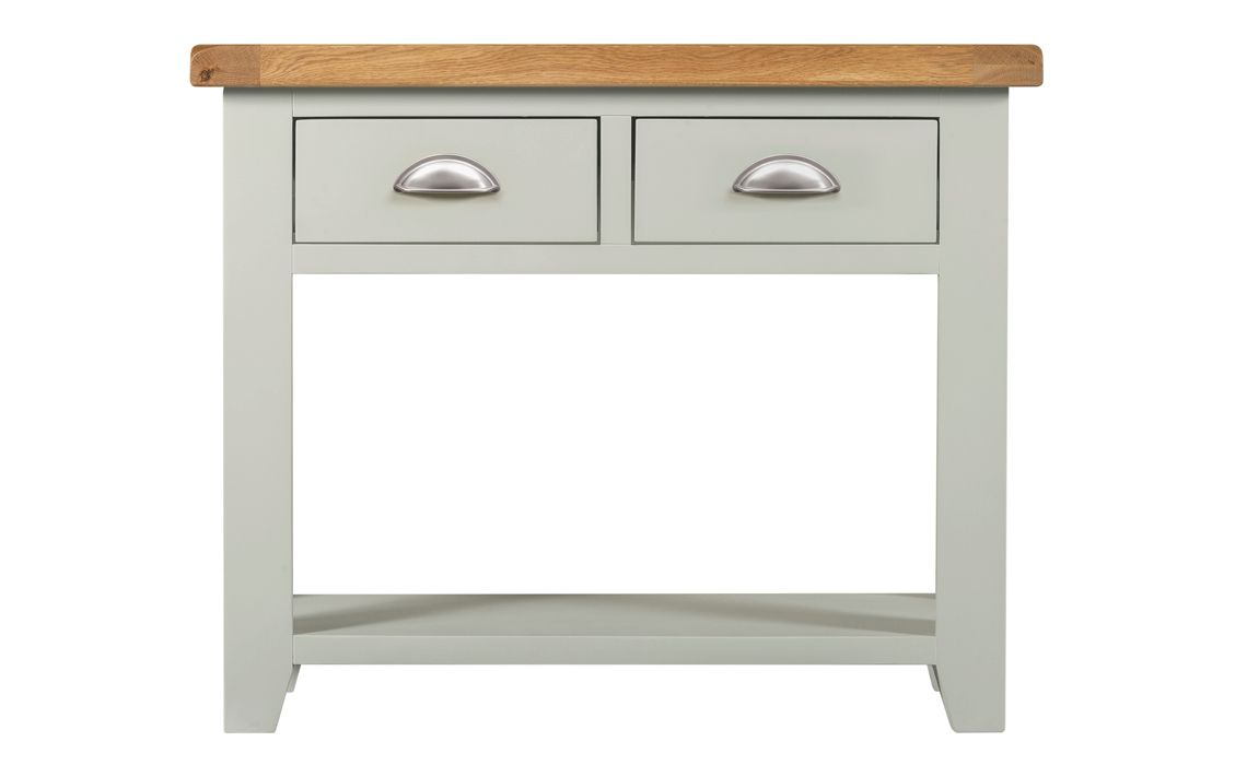 Eden Grey Painted Console Table 2 Drawers