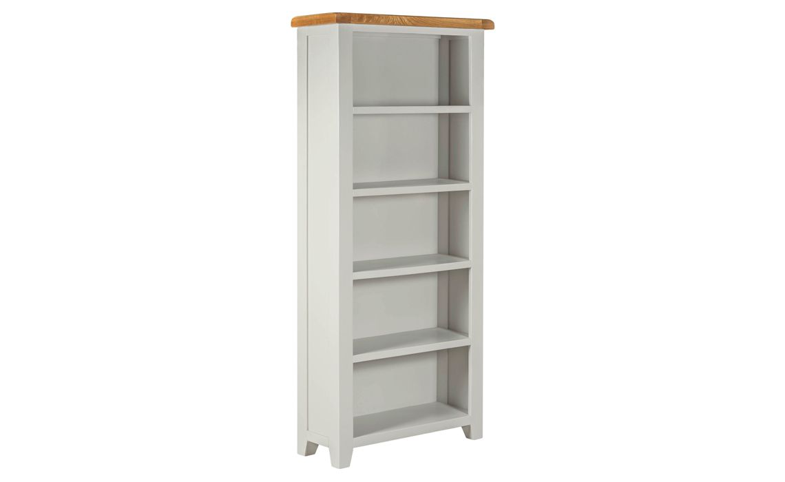 Eden Grey Painted Large Open Bookcase