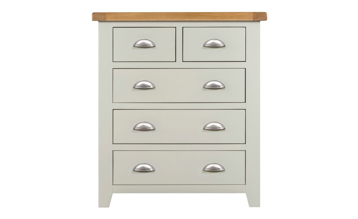 Eden Grey Painted 2 Over 3 Chest Of Drawers