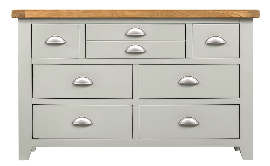 Eden Grey Painted 3 Over 4 Chest Of Drawers