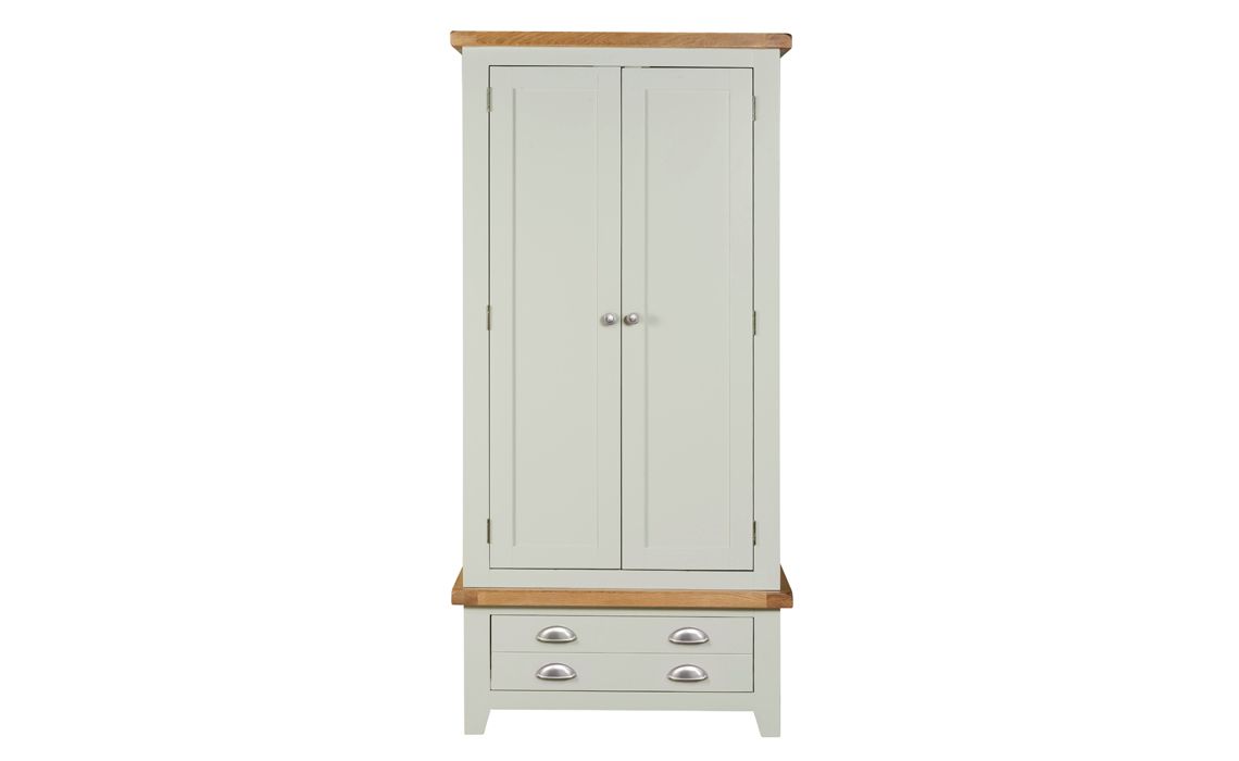 Eden Grey Painted Double Robe With Drawers