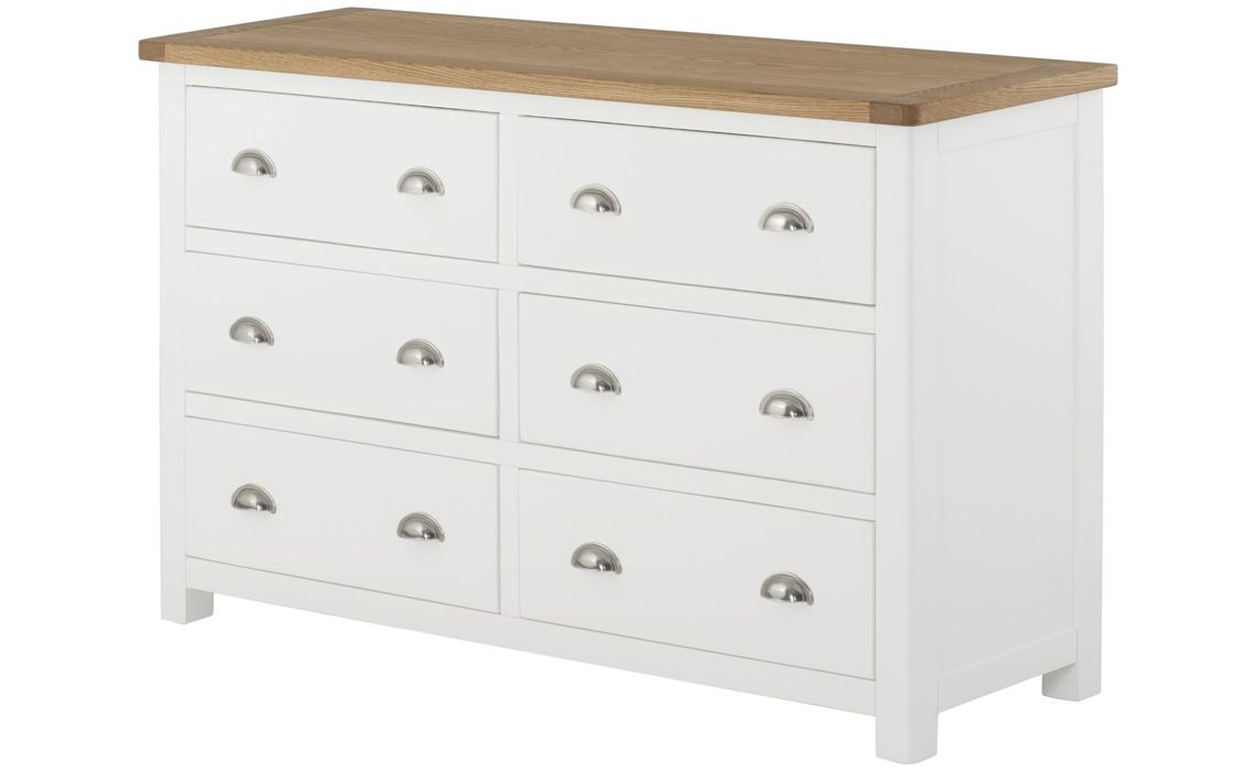 Pembroke White Painted 6 Drawer Chest