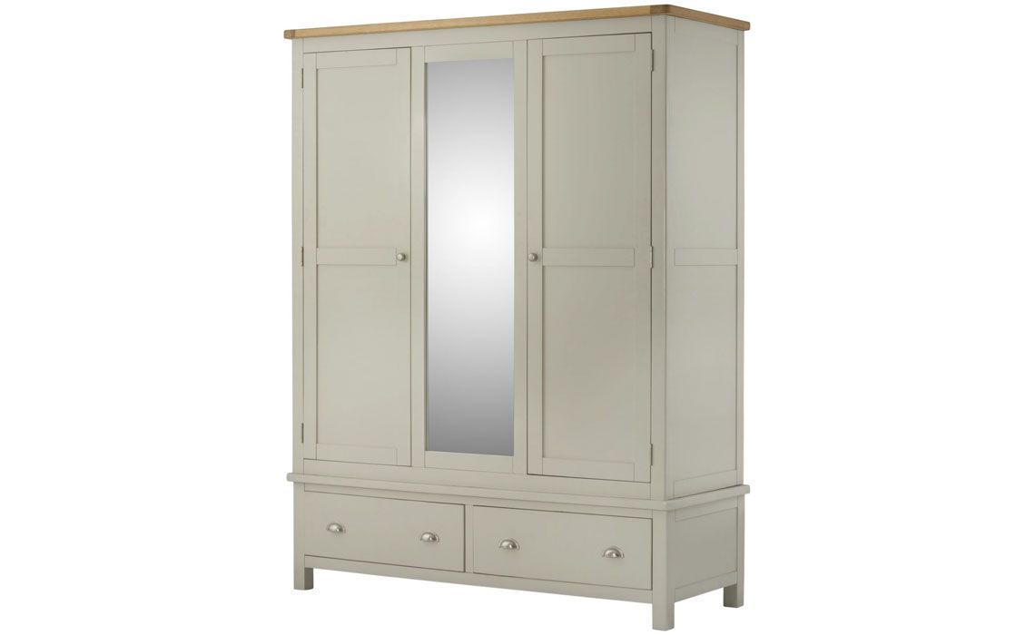 Pembroke Stone Painted Triple Wardrobe