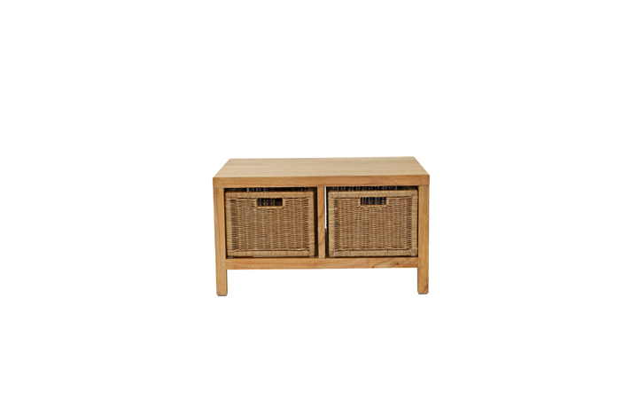 Alexandra Coffee Table with Baskets