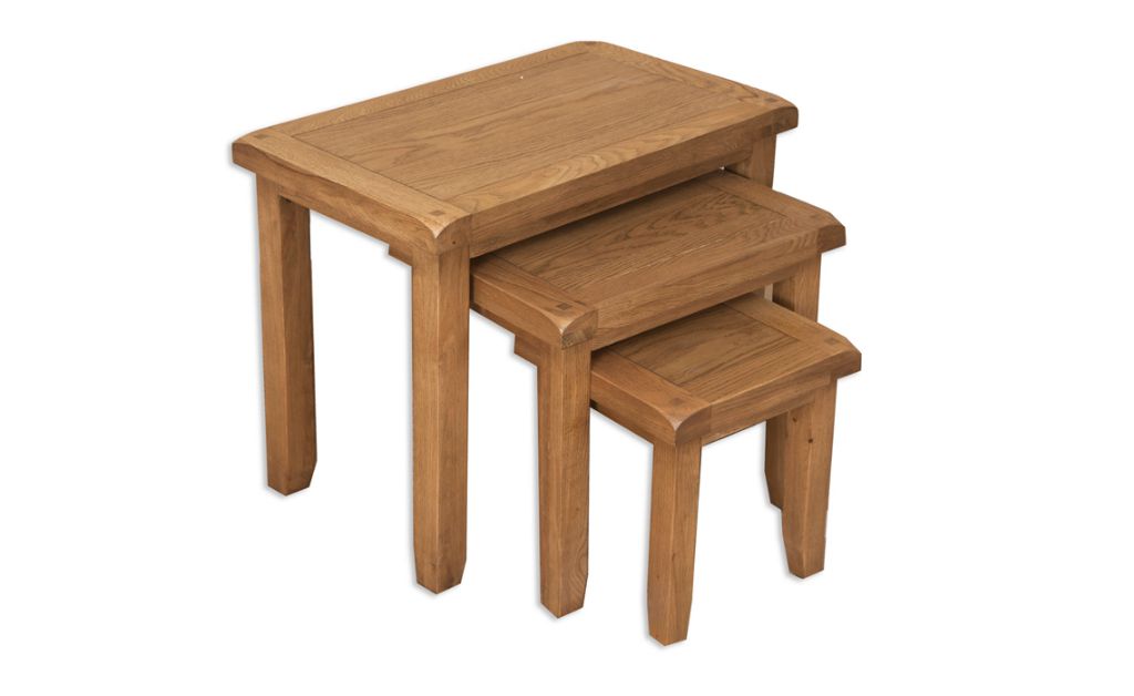 Windsor Rustic Oak Nest Of Tables