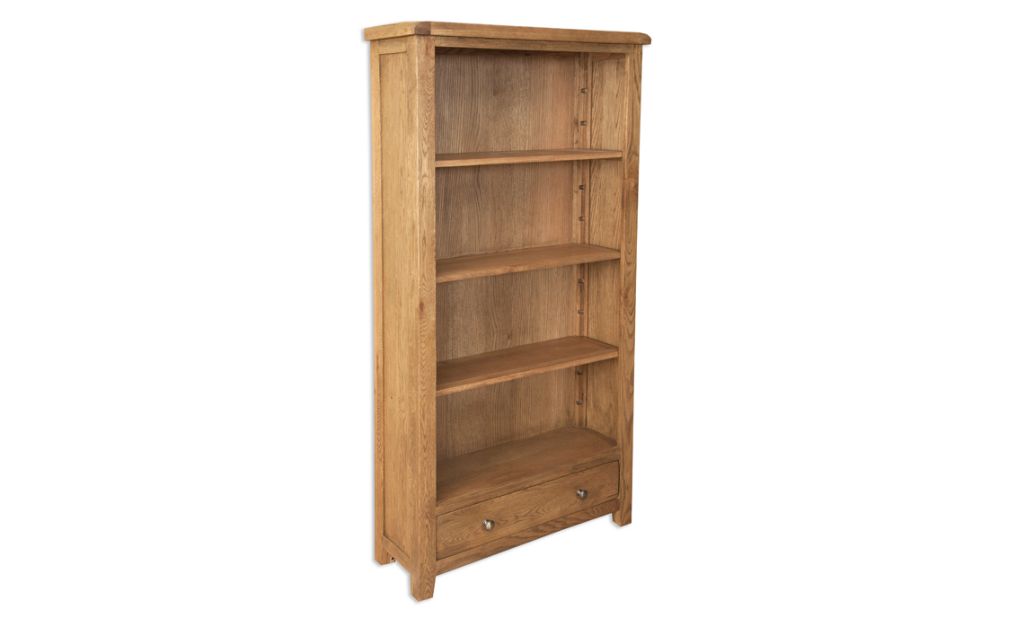 Windsor Rustic Oak Large Bookcase