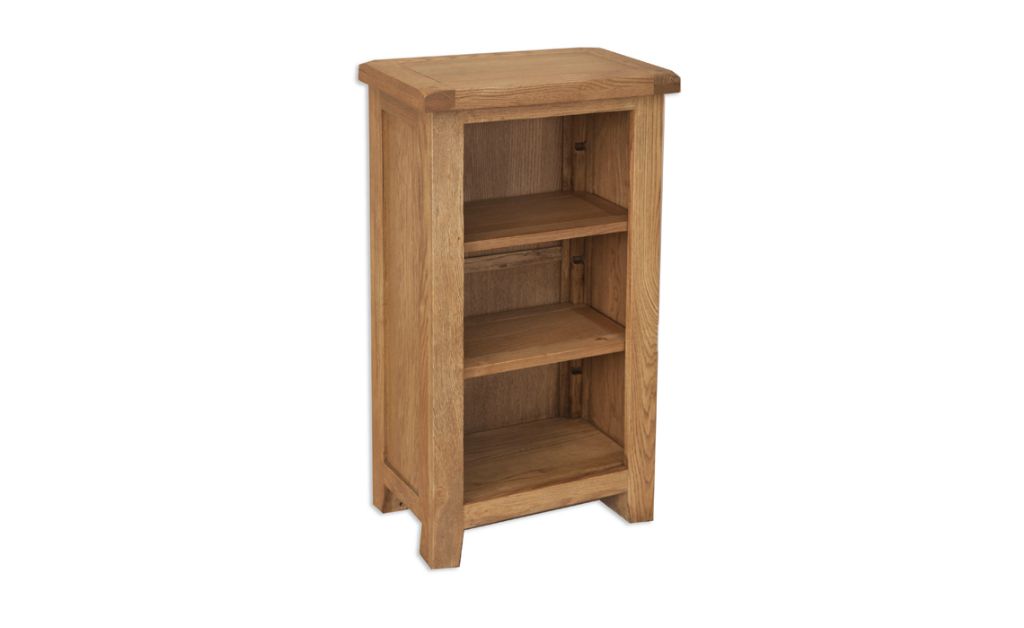 Windsor Rustic Oak Small Bookcase/DVD Rack