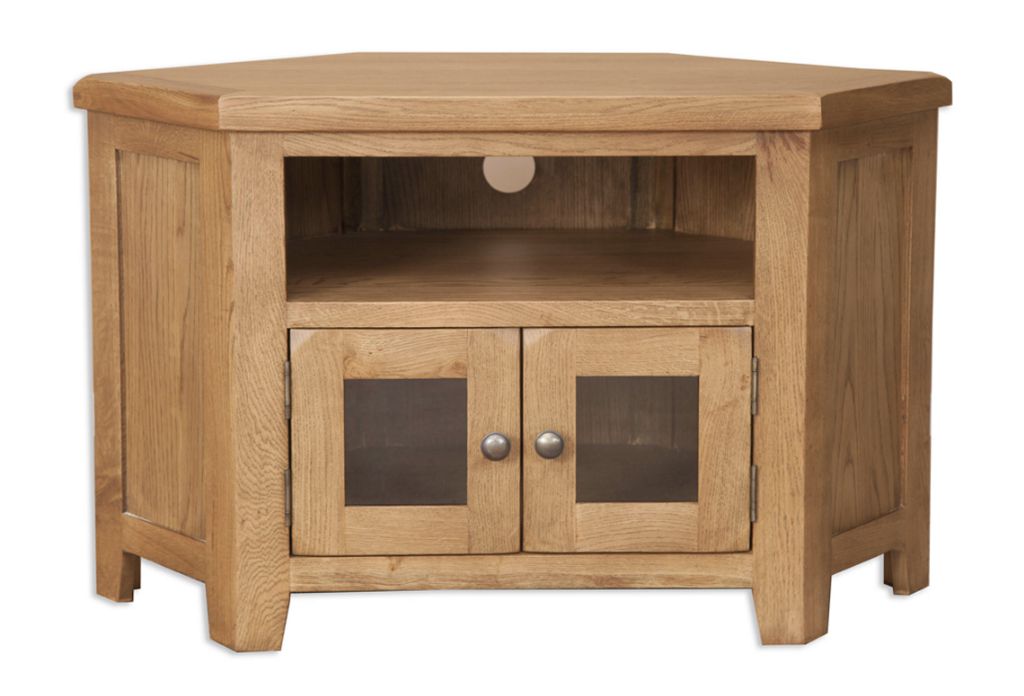 Windsor Rustic Oak Glazed TV Cabinet