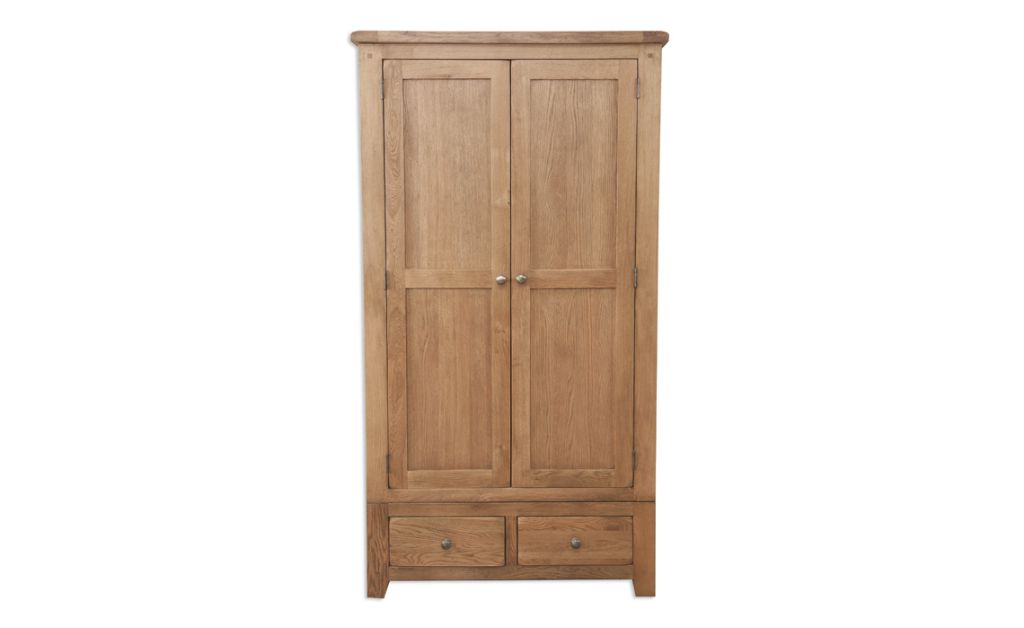 Windsor Rustic Oak Gents Double Wardrobe