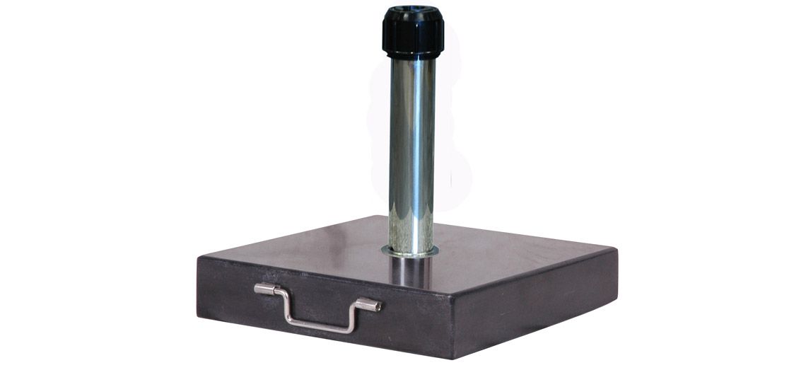 Black Polished Granite 30KG Parasol Base