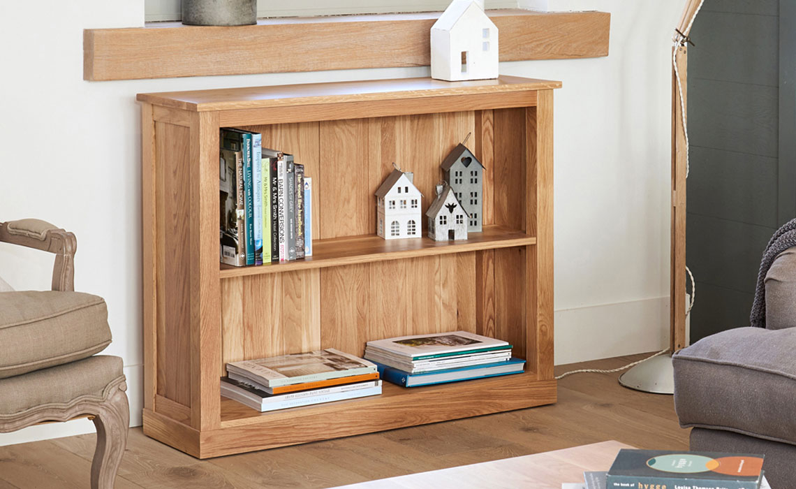 Pacific Oak Low Bookcase 