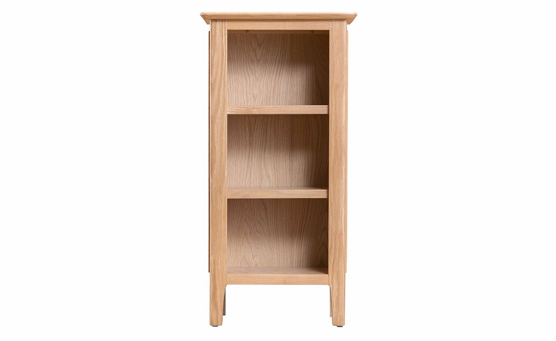 Odense Oak Small Narrow Bookcase