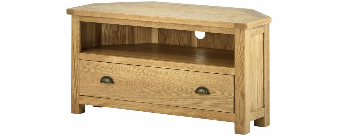 Pembroke Oak Corner TV Cabinet