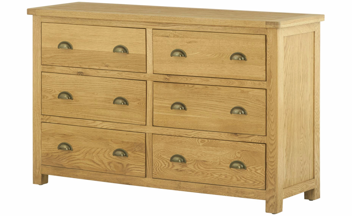 Pembroke Oak 6 Drawer Chest