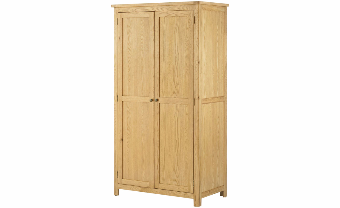 Pembroke Oak 2 Door Wardrobe