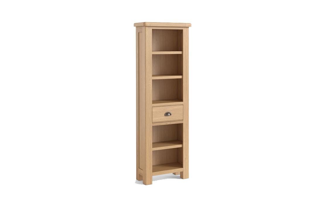 Kensington Oak Slim Bookcase