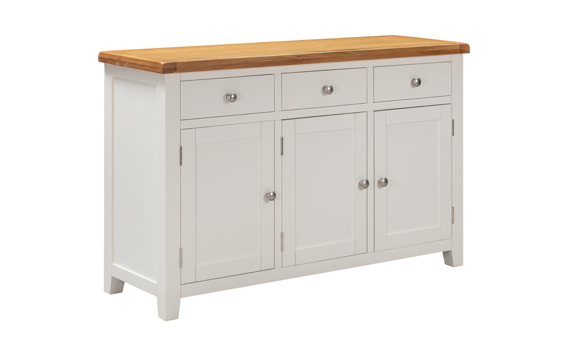 Henley White Painted 3 Door Sideboard