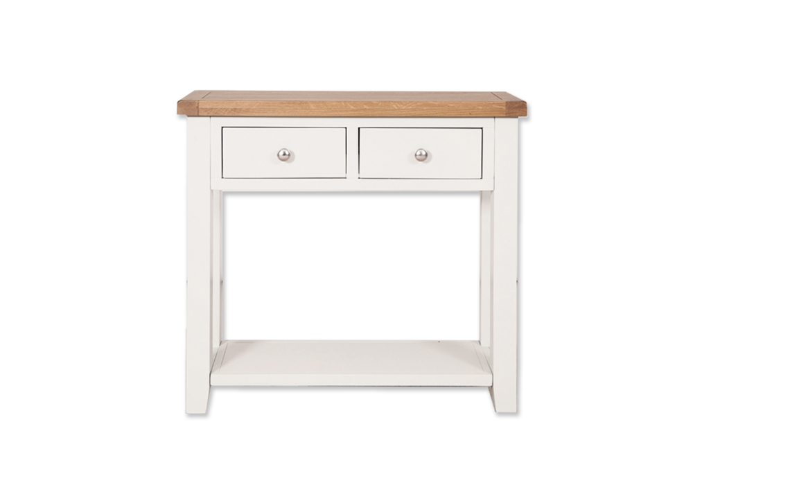 Henley White Painted 2 Drawer  Console Table