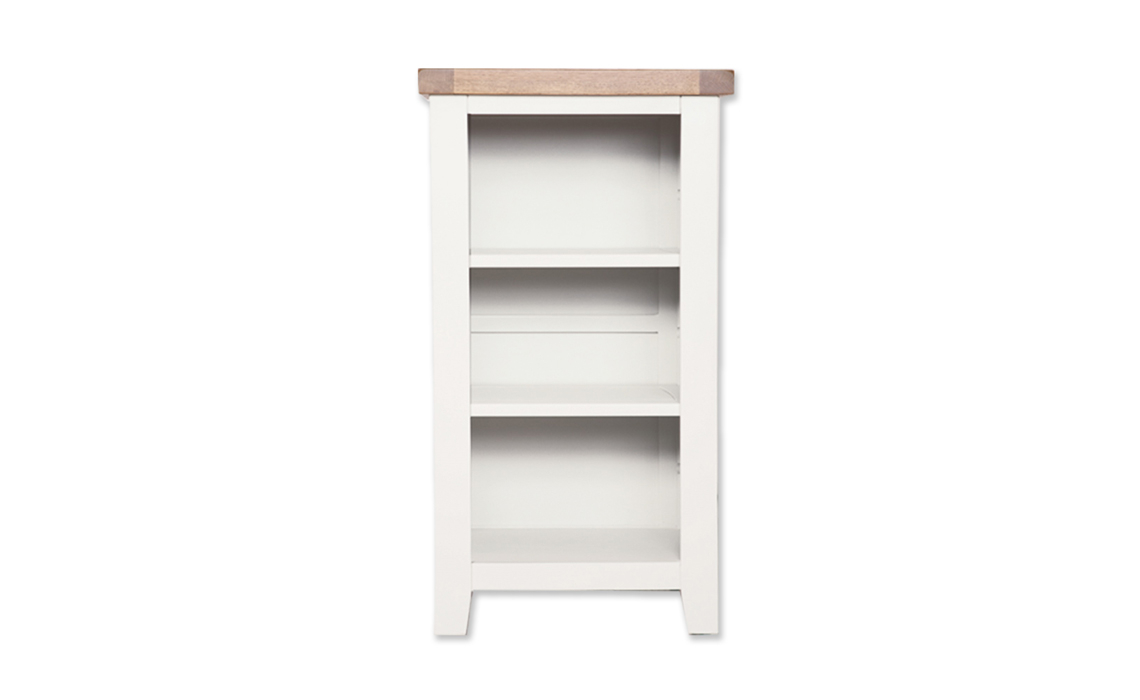 Henley White Painted Small Bookcase/DVD Rack