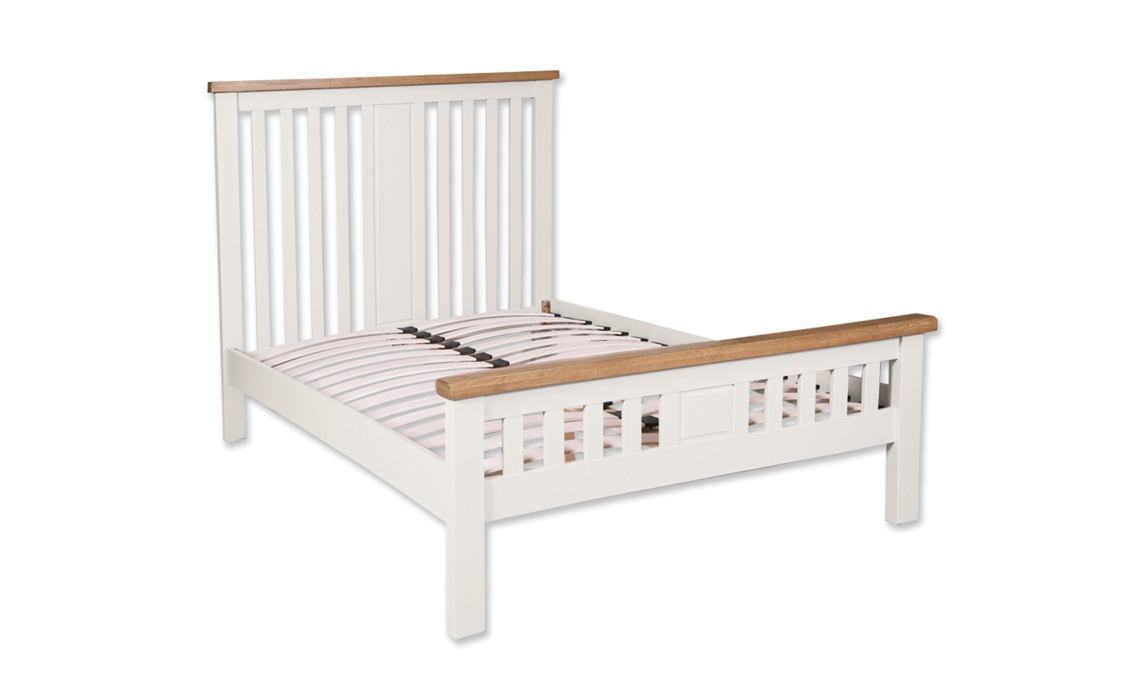 Henley White Painted 4ft6 Double Bed Frame