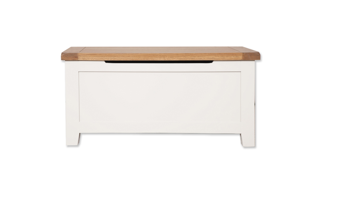 Henley White Painted Blanket Box