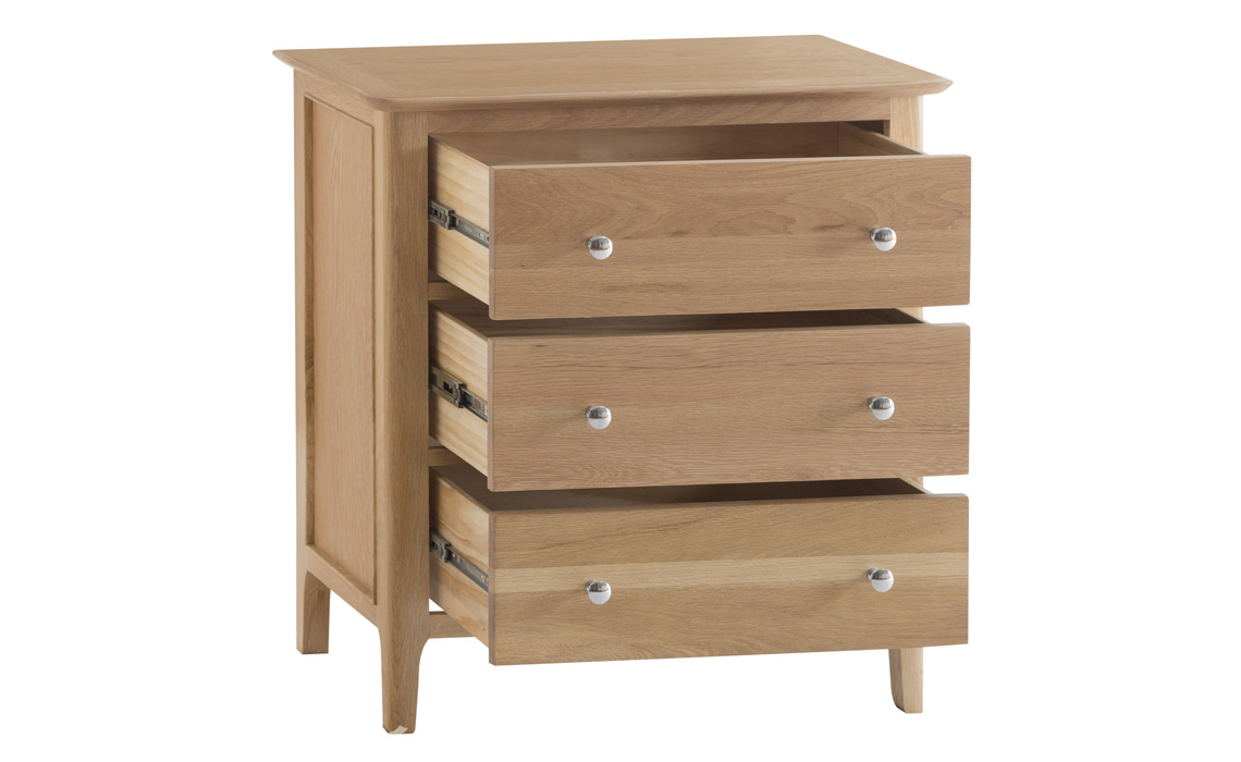 Odense Oak 3 Drawer Chest