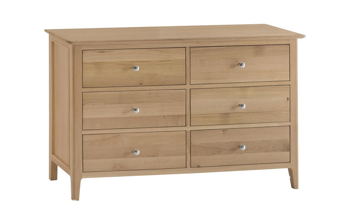 Odense Oak 6 Drawer Chest